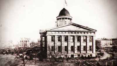 - Once the capital gets
moved to Springfield, - Abraham Lincoln