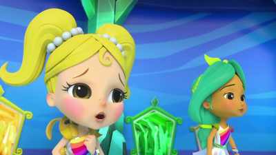 Once the hermit crab has his shell, - Rainbow Rangers