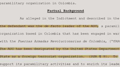 Once the peace and justice
was signed in 2005 - Drug Lords: The Next Generation