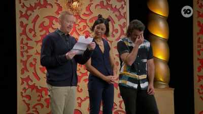 "Once the Taskmaster has
correctly guessed your famous
scene, - Taskmaster
