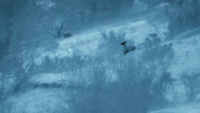 Once they're close,
the pack drive the deer - Seven Worlds, One Planet