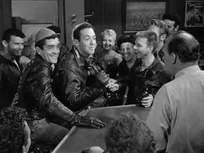 One beer,
and a sidecar for my friend. - The Wild One
