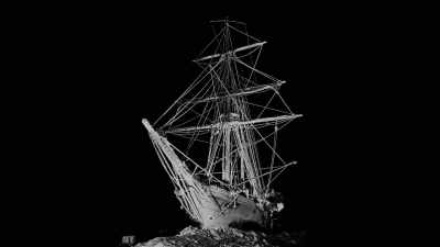 ...one behind each 
salient pressure hummock  - Shackleton: The Greatest Story of Survival