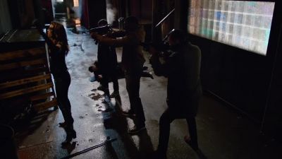 One bullet,
back of the head. - Arrow