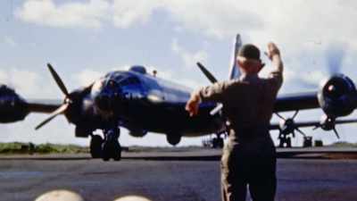 One day, we came
out to this ramp, - The Pacific War in Color