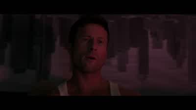 One down. - The Running Man