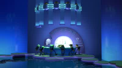 One dragonfly on the rocks, please, Mr Barkeep. - Meet the Robinsons
