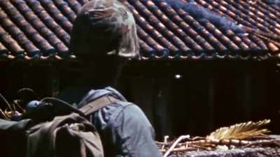 One general says to the press, - The Pacific War in Color