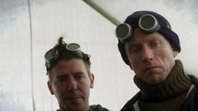 One is Hillary and Norgay,
the other,
Tom Bordelon, a physicist, - Tales From The Explorers Club