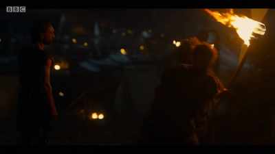 One hour.
Or you know what they'll do to her. - Troy: Fall of a City