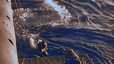 One hundred and
fifty are rescued. - The Pacific War in Color