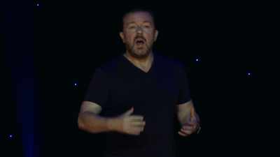 One, I wouldn't be
adding to the population problem. - Ricky Gervais: Humanity