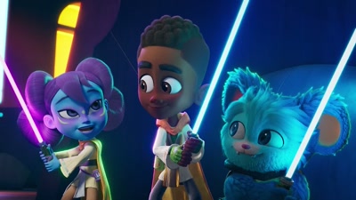 One last chance to break our training
course record before we leave for Tenoo. - Star Wars: Young Jedi Adventures