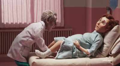 One last push, ma'am.
It's a boy! - The Shivering Truth