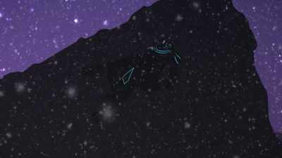 One man waited atop the mountain. - The Spine of Night
