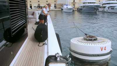 One meter to V4,
port quarter. - Below Deck Mediterranean