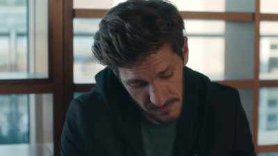 One minute he's lying in bed
listening to her snoring... - The Split