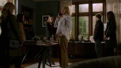 One moment, Paula,
I'm stepping out. - Pretty Little Liars: The Perfectionists