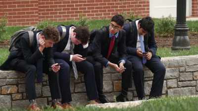 One more time."
[chuckles] - Girl Talk