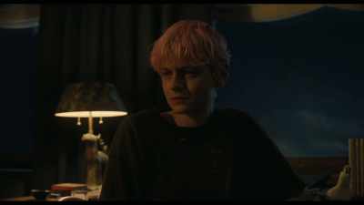 One morning, I come down
to breakfast, and he's lined - A Murder at the End of the World