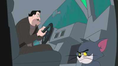 One of my drones spotted
that mouse here. Look around. - Tom and Jerry Snowman's Land
