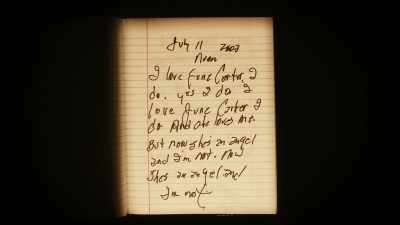 One of the last things
he wrote - June
