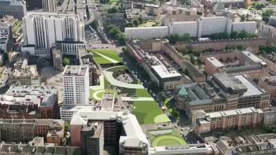 One of the proposals
is this striking plan - Scotland from the Sky