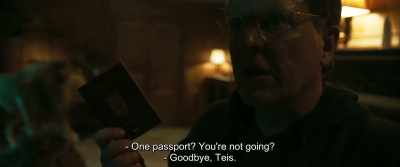 - One passport? You're not going?
- Goodbye, Teis. - The Marco Effect