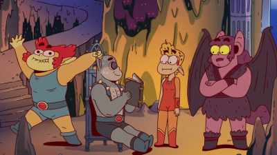 One pat for "A."
Two pats for "B." - ThunderCats Roar