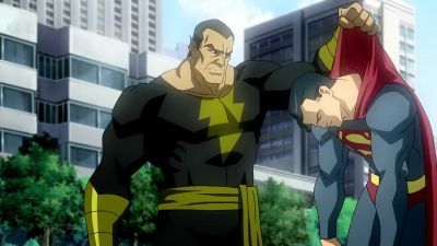 One potential obstacle destroyed.
Now to finish off the other. - Superman/Shazam!: The Return of Black Adam