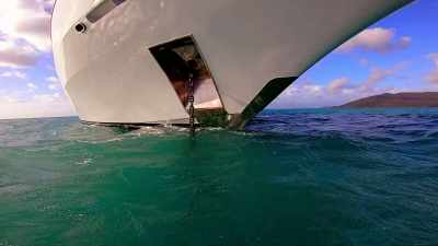 One shackle at the waterline, 
one shackle. - Below Deck Down Under