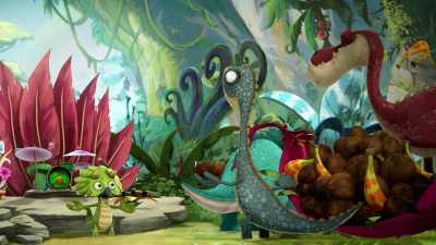 One stage for each singer. Happy? - Gigantosaurus