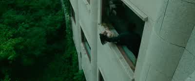One step further and I throw them down there. - The Old Woman with the Knife