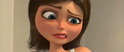 One thumb is shorter than the other. - Monsters vs  Aliens