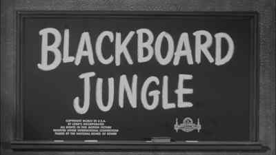 ♪ One, two, three o'clock,
four o'clock rock ♪ - Blackboard Jungle