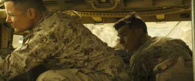 - One, two, three.
- [radio static] - Semper Fi