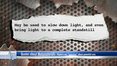 One type may be used to slow down light - Accidental Truth: UFO Revelations