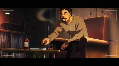 One winter night, I saw
him practicing alone - Blue Giant