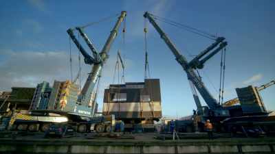 One wrong move and it could crack,
destroying its watertight superstructure. - Europe From Above
