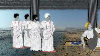 One year after the fire, - Lost Treasures of Rome