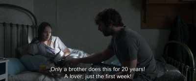Only a brother does this for 2O years.
A lover, just the first week. - Back to Burgundy