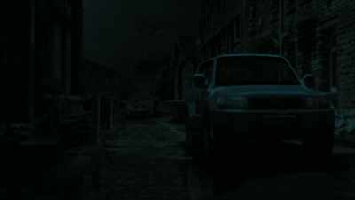 -Only one way to find out.
-[SEATBELT CLICKING] - In the Dark