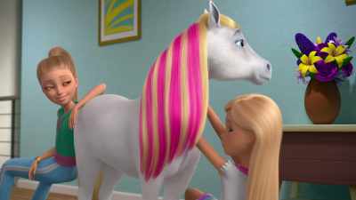 Only if she likes smelly socks. - Barbie: A Touch of Magic