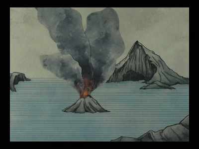 Only to spring up again as a newcomer
called Anak Krakatau. - Fire of Love