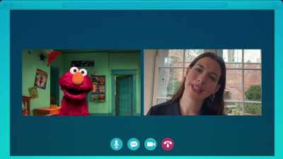 Only three things left
on the list: - Sesame Street: Elmo's Playdate