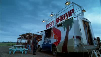 Only two choices: Shrimp in mild sauce, shrimp in hot sauce. - Lost