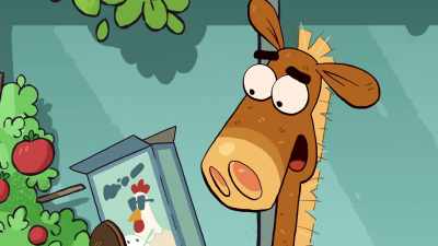 Ooh, a cardboard disguise. - It's Pony