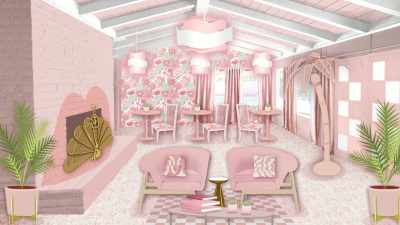 Ooh, and a luxe banquette
along the wall. Intimate. - Trixie Motel