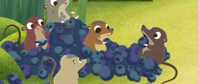 Ooh, berries! Yummy in my tummy! - Puffin Rock and the New Friends