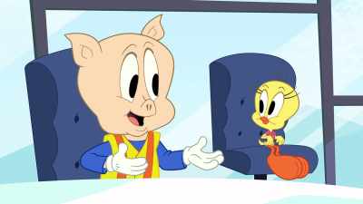 Ooh, we could make it snow,
or rain, or be windy
or sunny too! - Bugs Bunny Builders